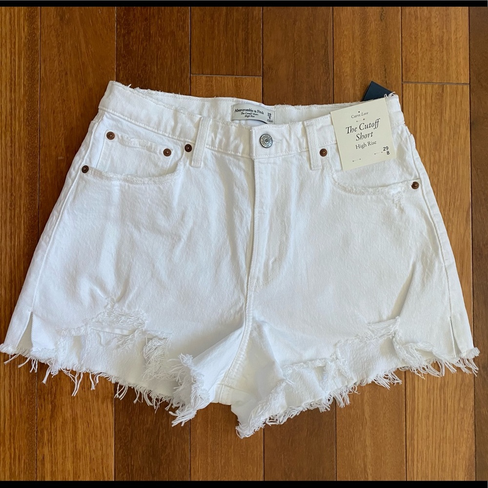 NWT Abercrombie & Fitch High Rise Cutoff Shorts